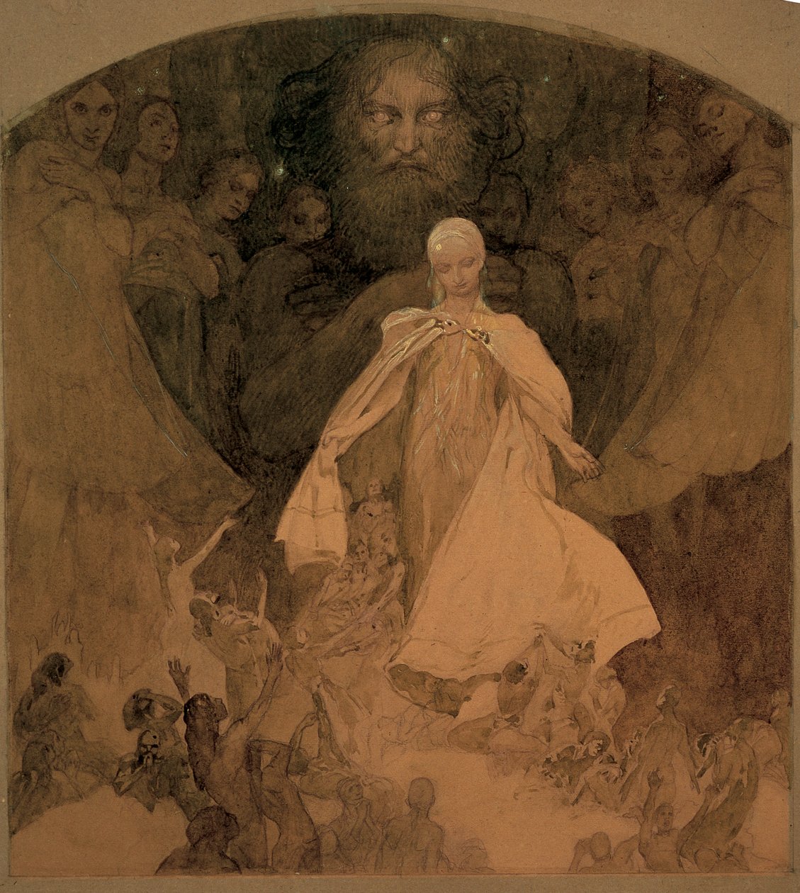 Bilgelik Çağı için çalışma. by Alphonse Mucha