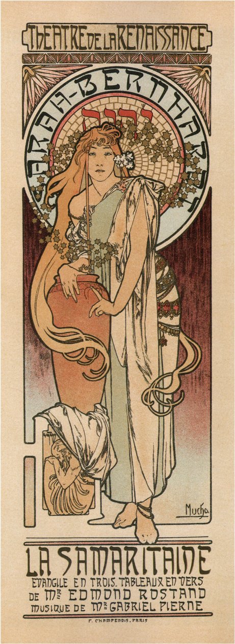 Samiriyeli Kadın Posteri by Alphonse Mucha