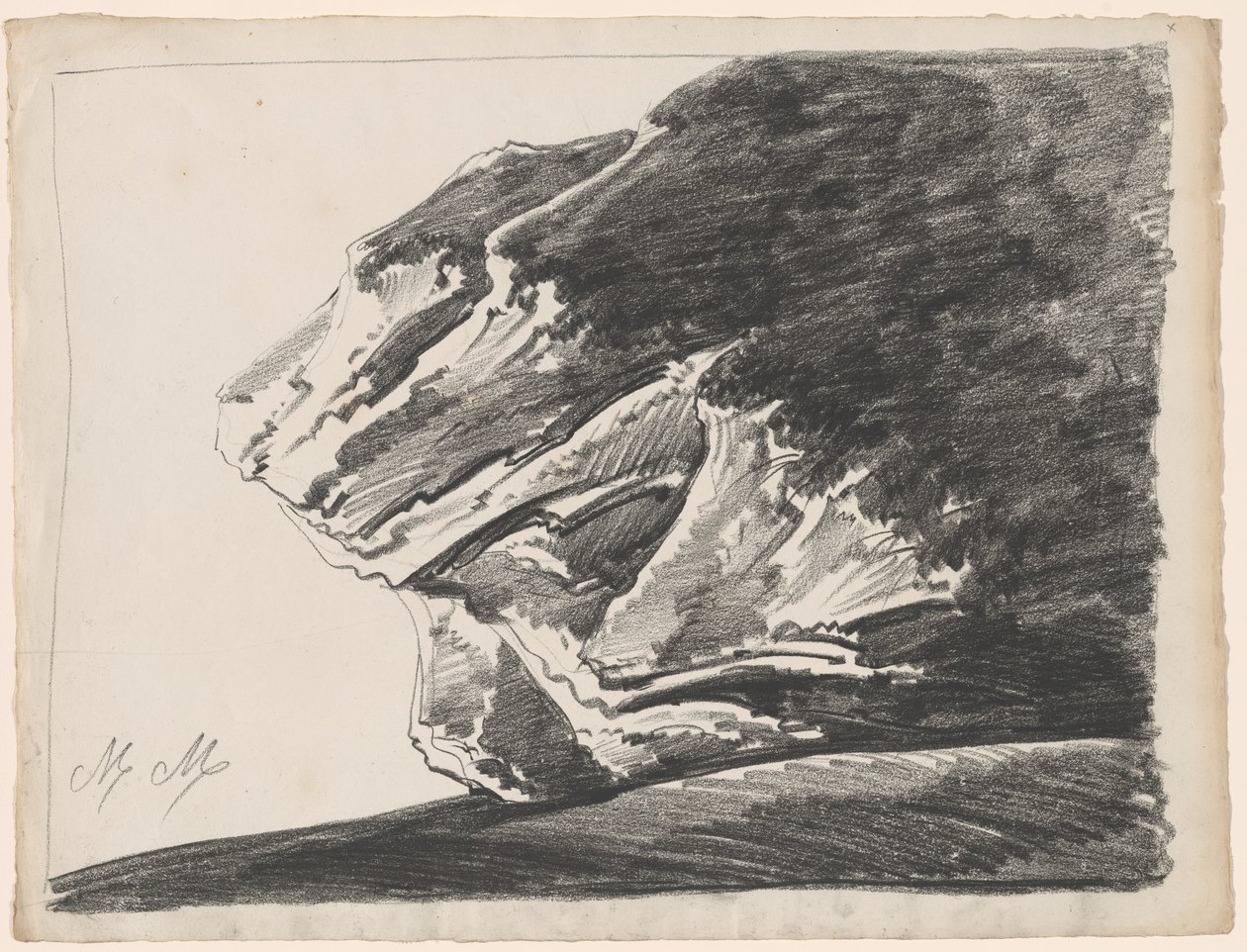 Tuhaf Bir Kaya Oluşumu by Alphonse Nicolas Michel Mandevare