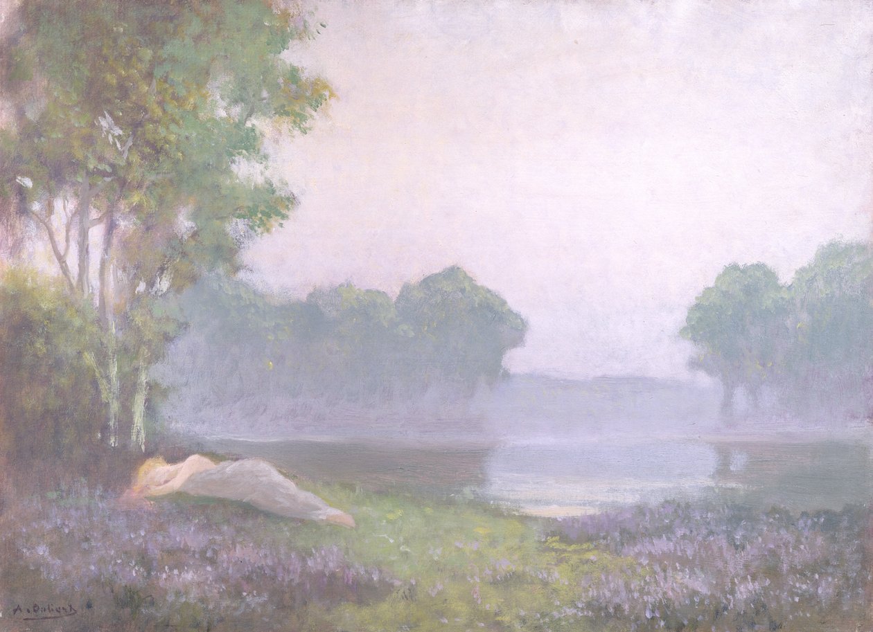 Asleep in the Heather, Morning, 1935  by Alphonse Osbert