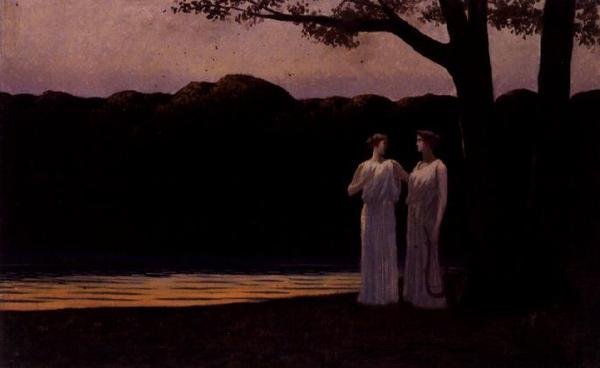 Akşamları Sahildeki İlham Perileri by Alphonse Osbert