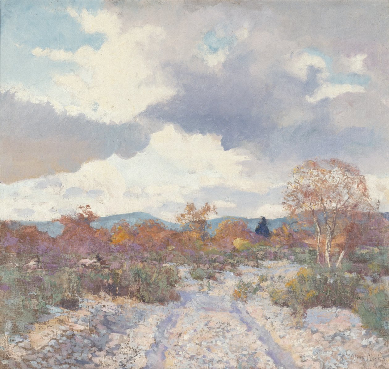 Palm Springs, c.1925 (tuval üzerine yağlı boya) by Alson Skinner Clark