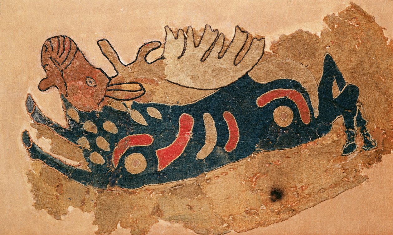 Elk, bir eyer örtüsü parçası (keçe) by Altaic School