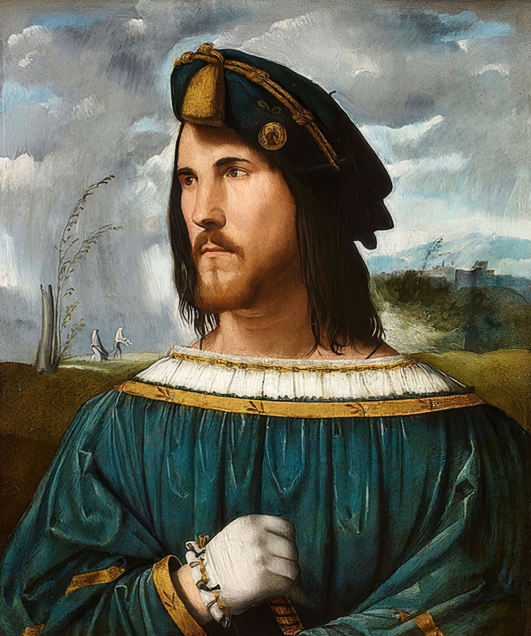 Bir Beyefendinin Portresi (Cesare Borgia olarak bilinir). Zw. 1500 ve 1524 by Altobello Melone