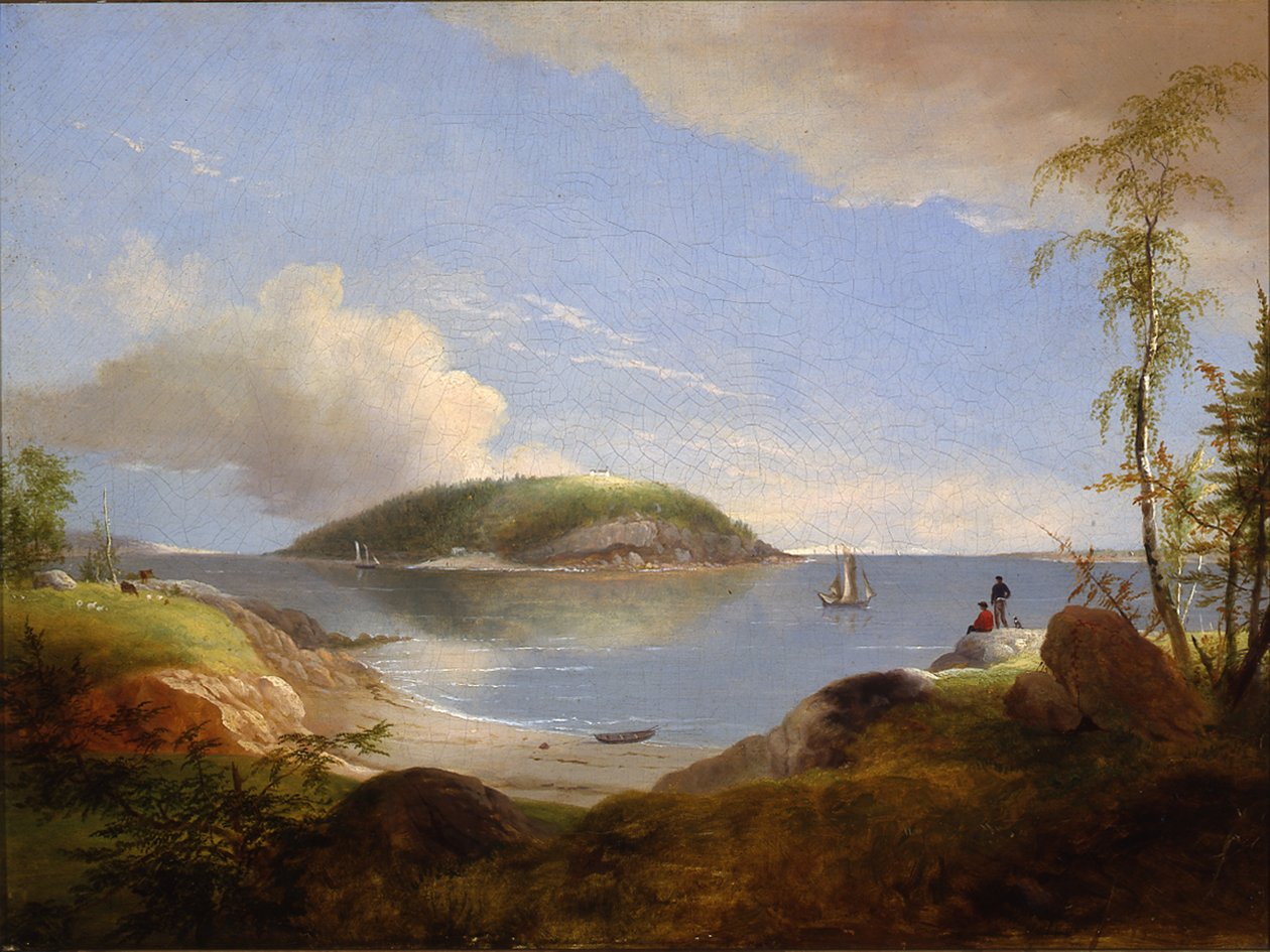 Ayı Adası Hatırası, Maine, 1850 by Alvan Fisher