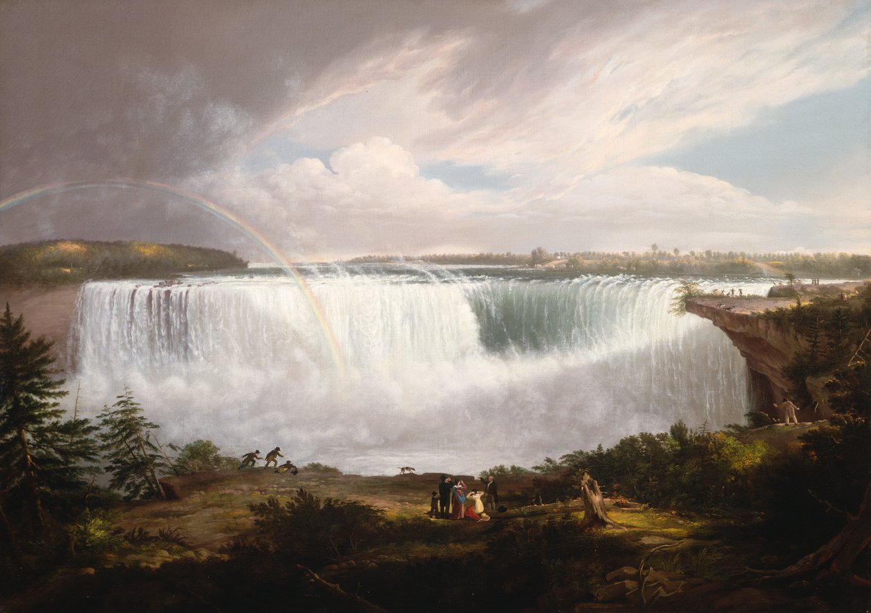 Büyük At Nalı Şelalesi, Niagara, 1820. by Alvan Fisher