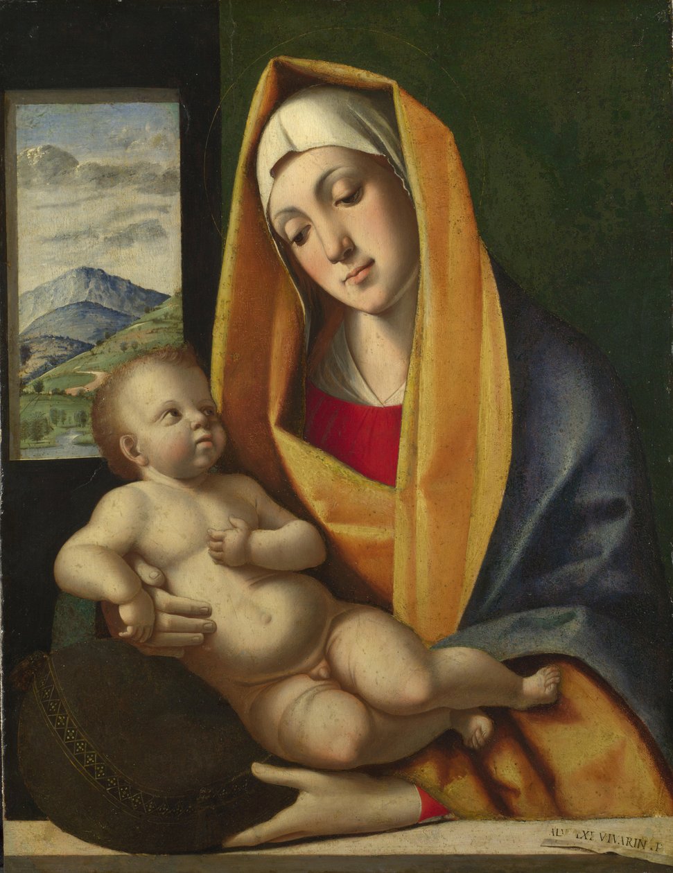 Bakire ve Çocuk, yaklaşık 1483 by Alvise Vivarini