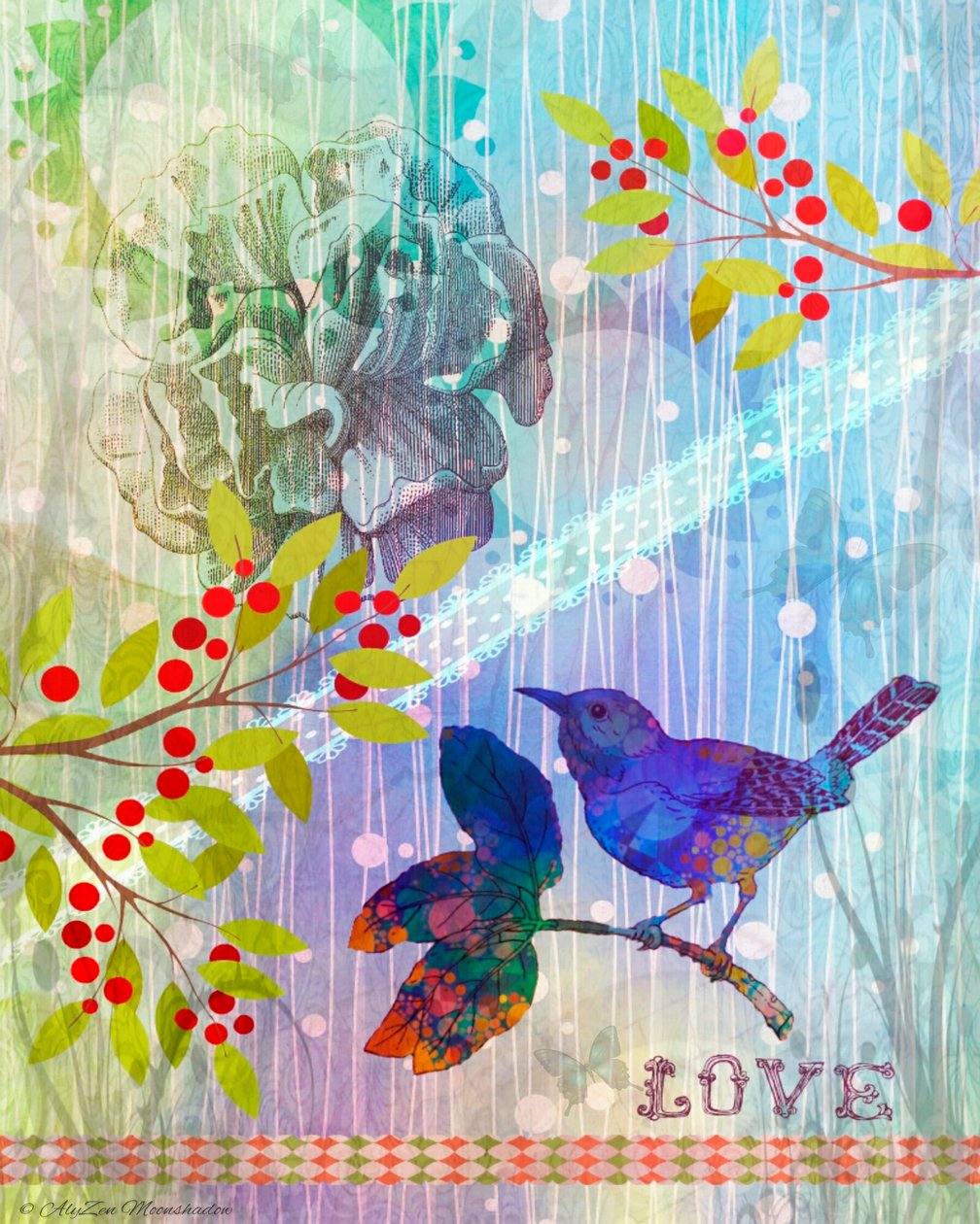 Büyükannemin Bana Öğrettiği Dersler, 2014, (dijital karma medya fonografisi) by AlyZen Moonshadow