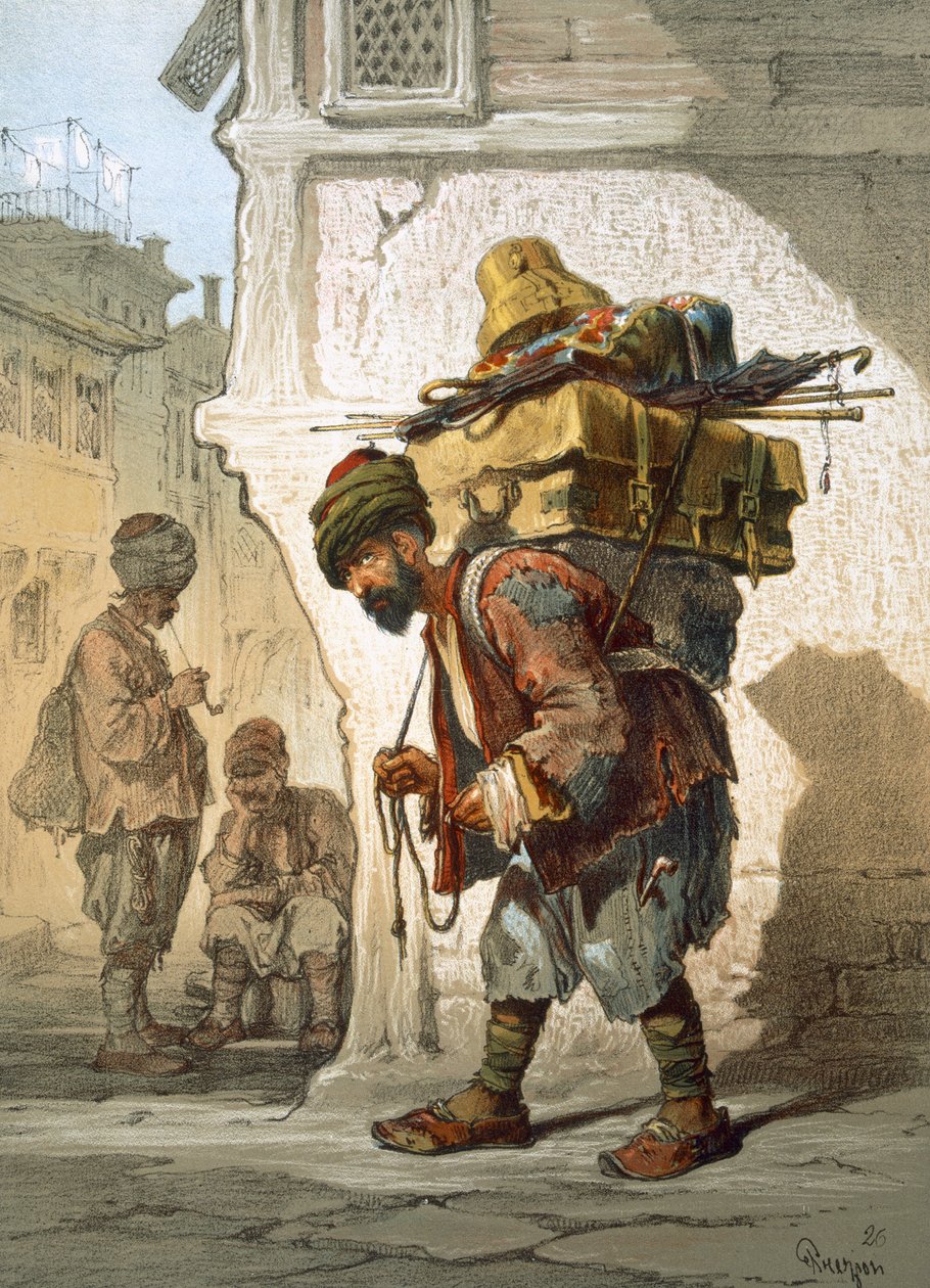 Mal Taşıyıcı, 1865 by Amadeo Preziosi