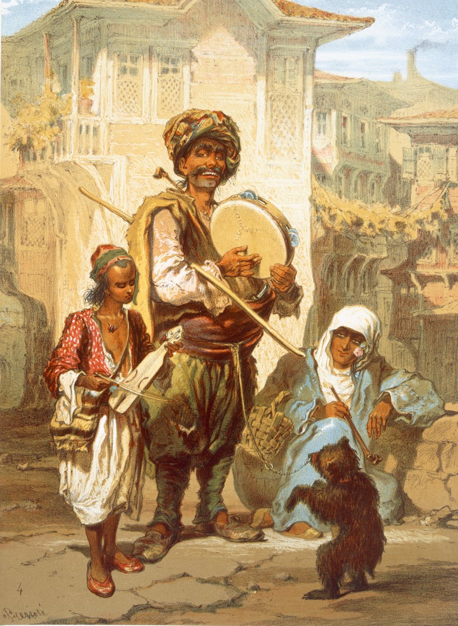 Bohemyalılar, 1865 by Amadeo Preziosi