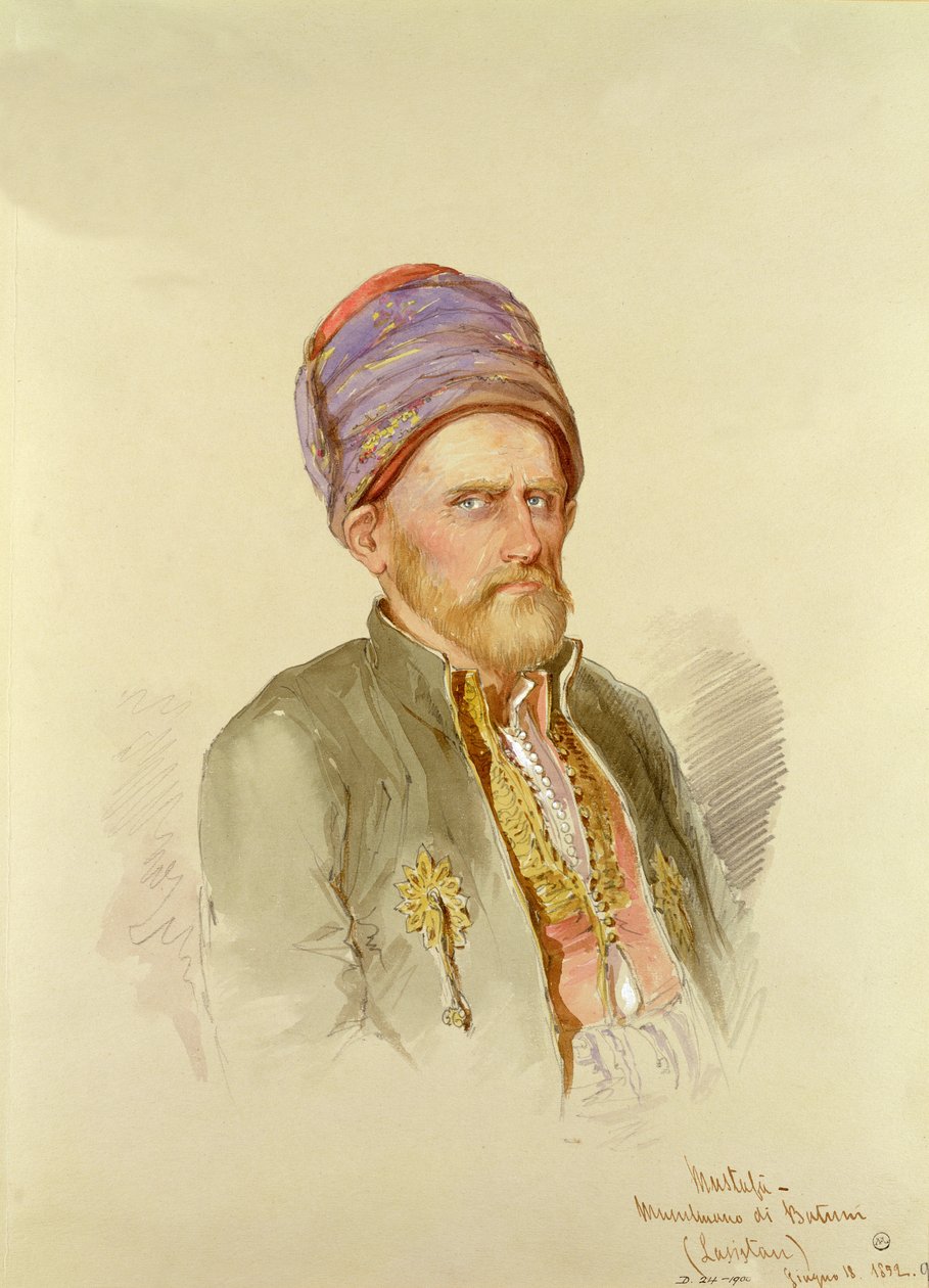 Mustafa - Batumlu Müslüman, 1852 dolayları by Amadeo Preziosi