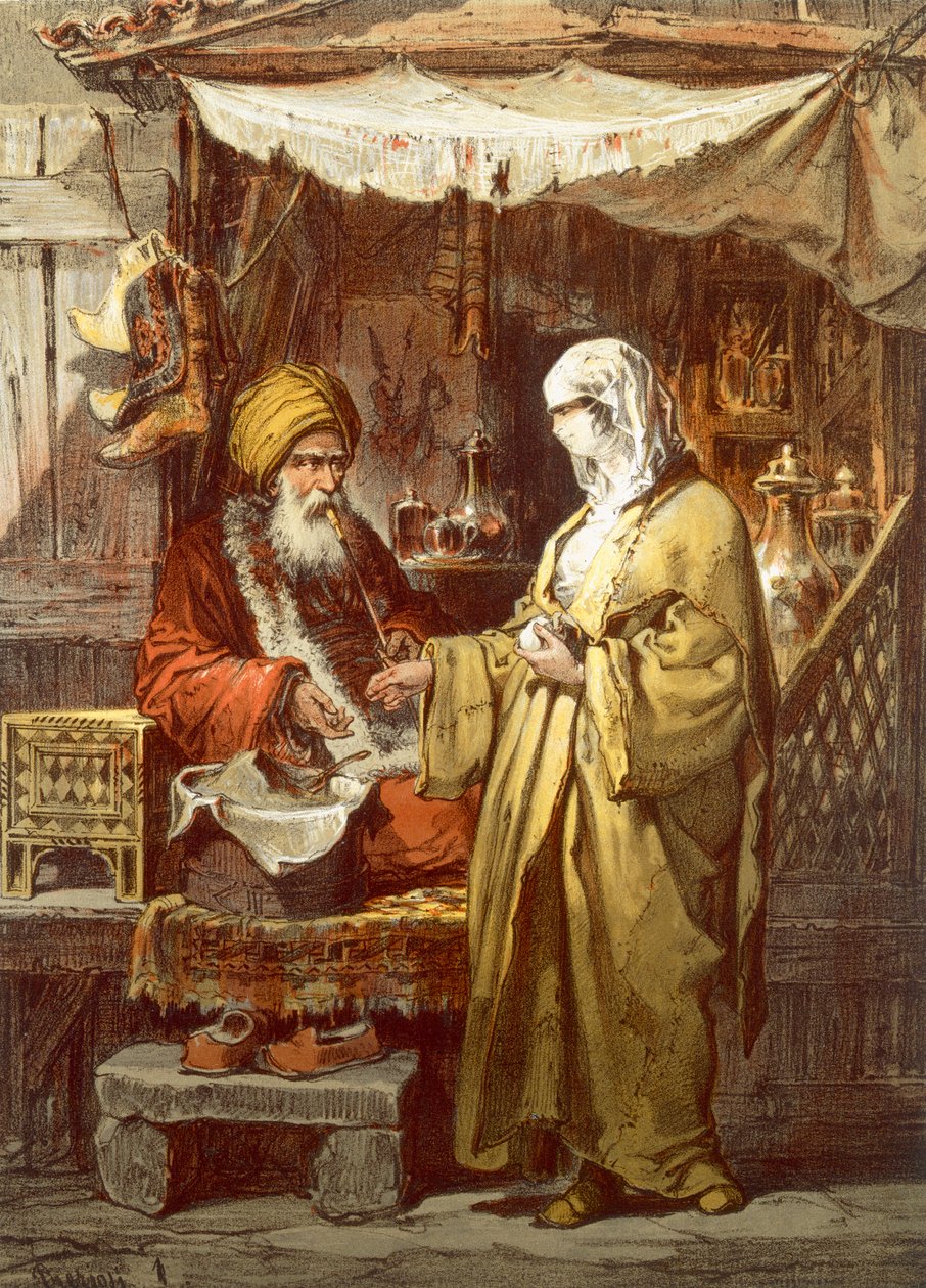 Eczane veya Eczane, 1865 by Amadeo Preziosi