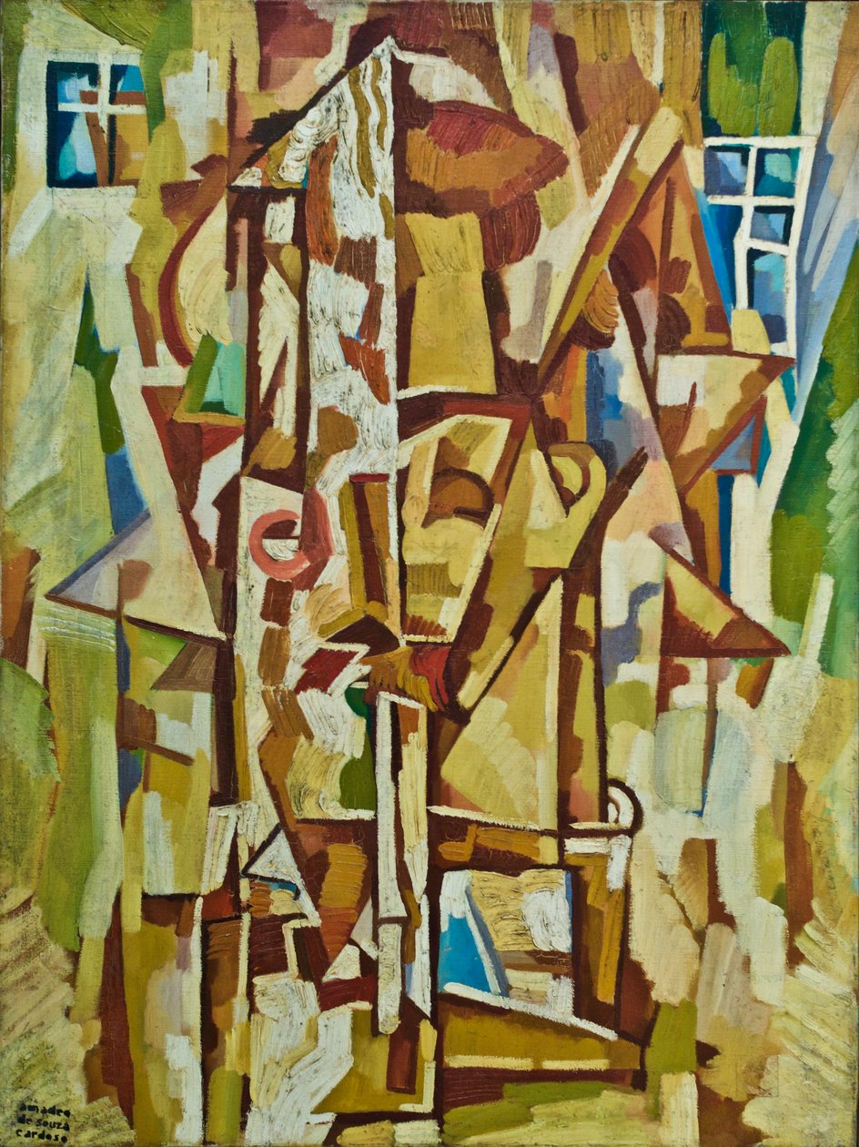 Bir sigara ile sigara içen by Amadeo de Souza Cardoso
