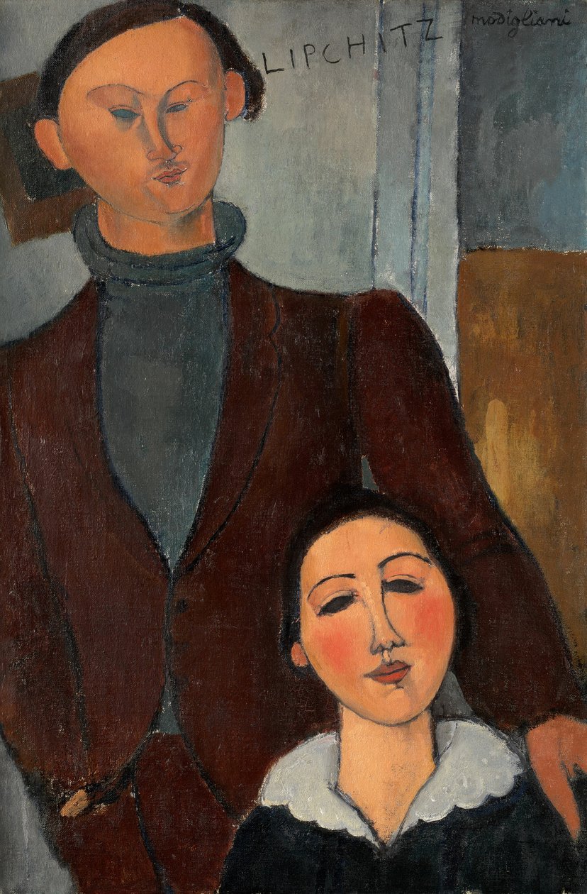 Jacques ve Berthe Lipchitz, 1916. by Amedeo Modigliani
