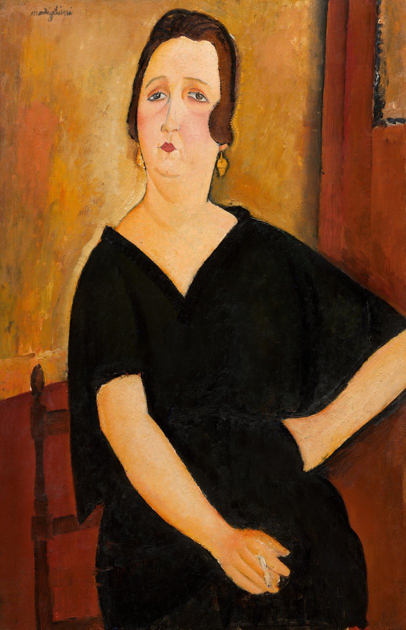 Madam Amedee Sigara İçen Kadın, 1918. by Amedeo Modigliani