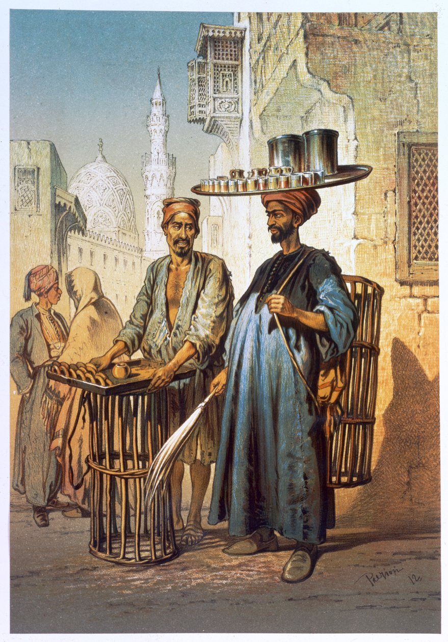 Çaycı, 1862 by Amadeo Preziosi
