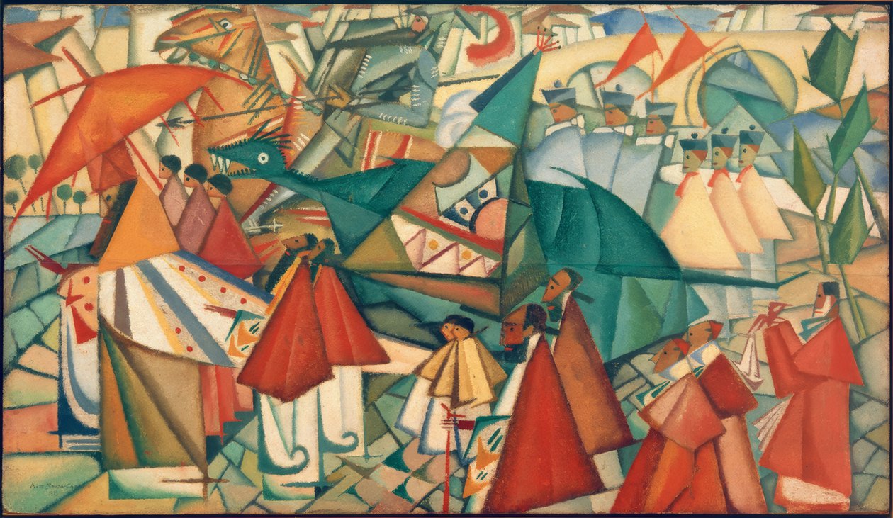 Corpus Christi alayı by Amadeo de Souza Cardoso