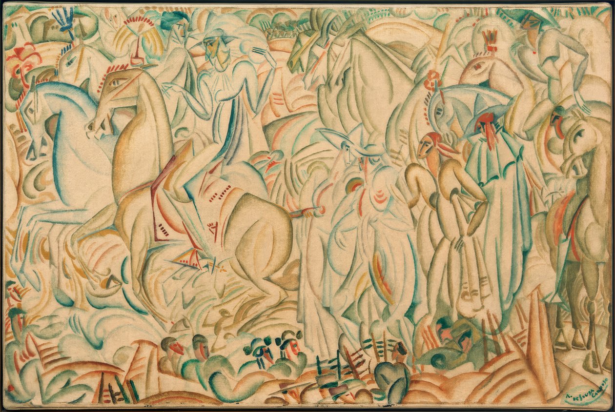 boğa güreşinden önce by Amadeo de Souza Cardoso