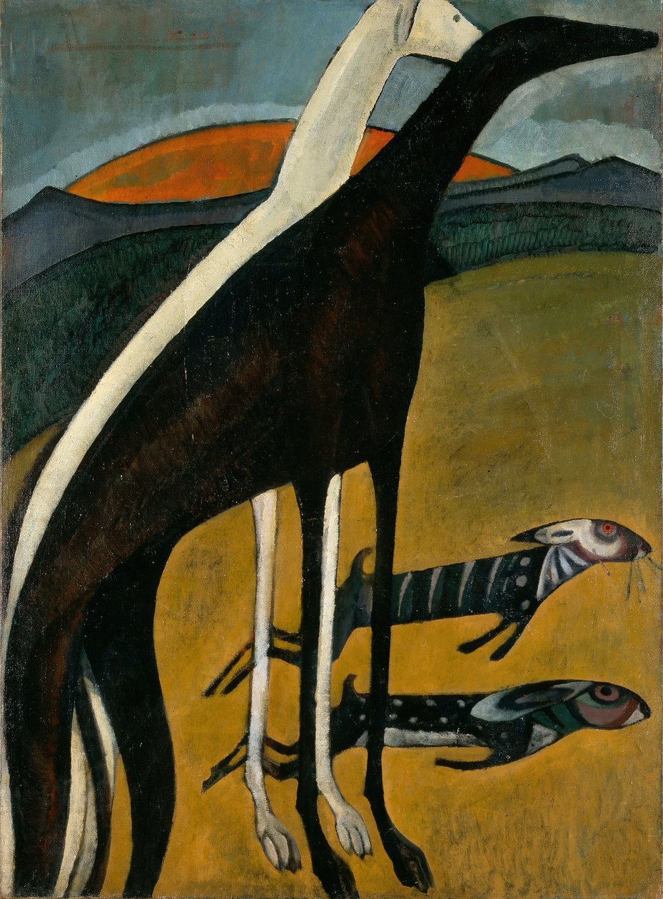 Tazılar, c.1911 (tuval üzerine yağlı boya) by Amadeu de Souza Cardoso