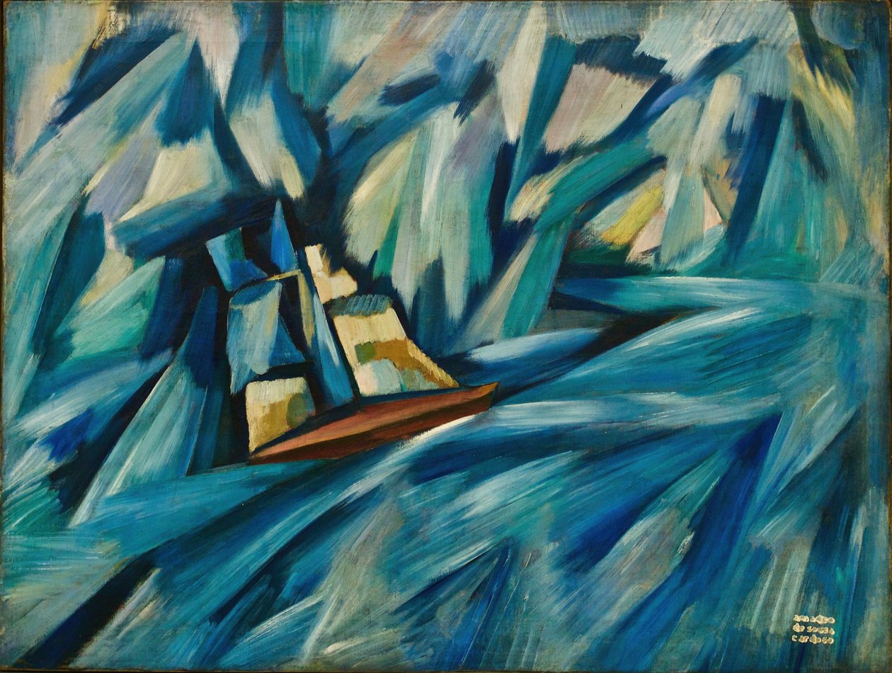 Yelkenli, c.1914 (tuval üzerine yağlı boya) by Amadeu de Souza Cardoso