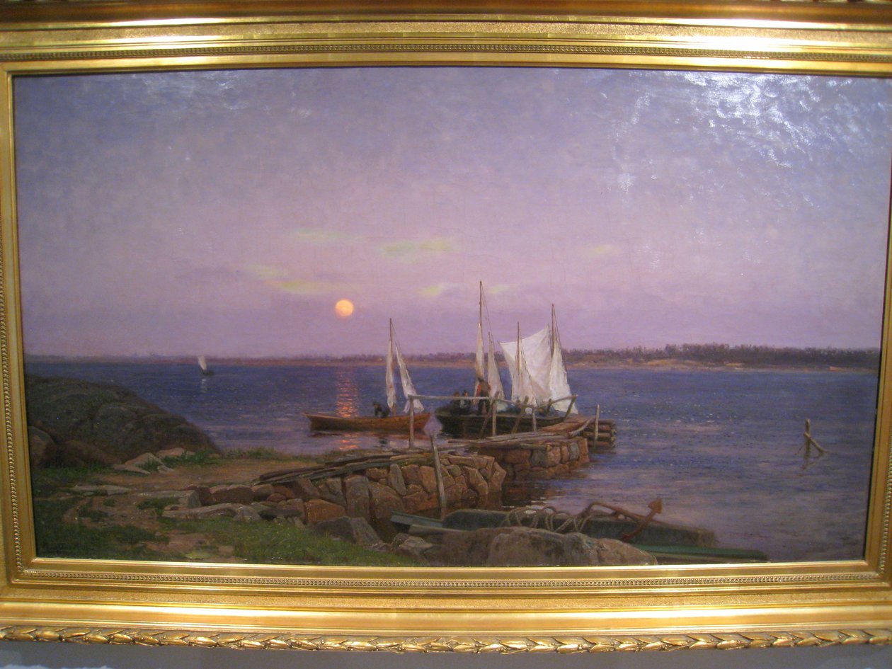  Sommernatt Ved ArisholmenSummer night at Arisholmen by Amaldus Nielsen