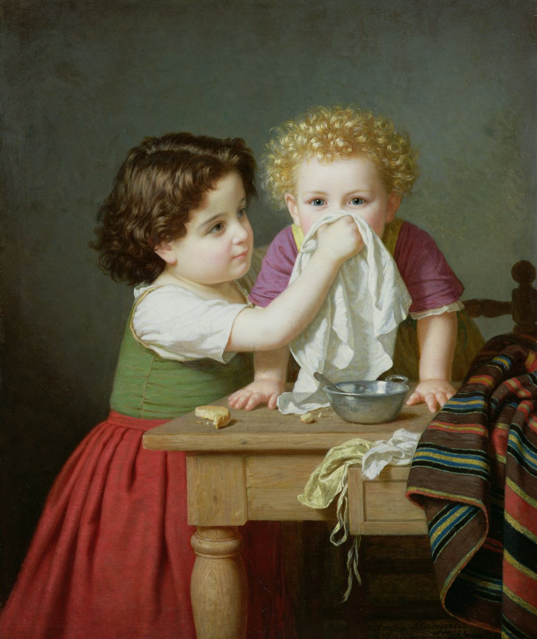 Motherly Instinct, 1872  by Amalia Lindegren