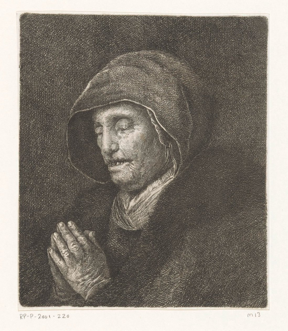 Dua Eden Yaşlı Kadın (Rembrandt