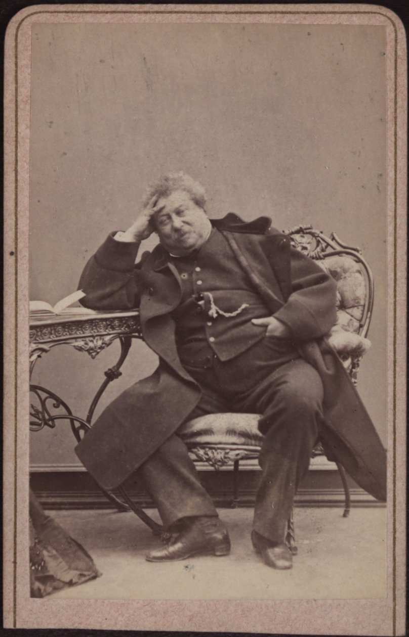Yazar Alexandre Dumas babası 1802-1870, yaklaşık 1868. by Amand Helm