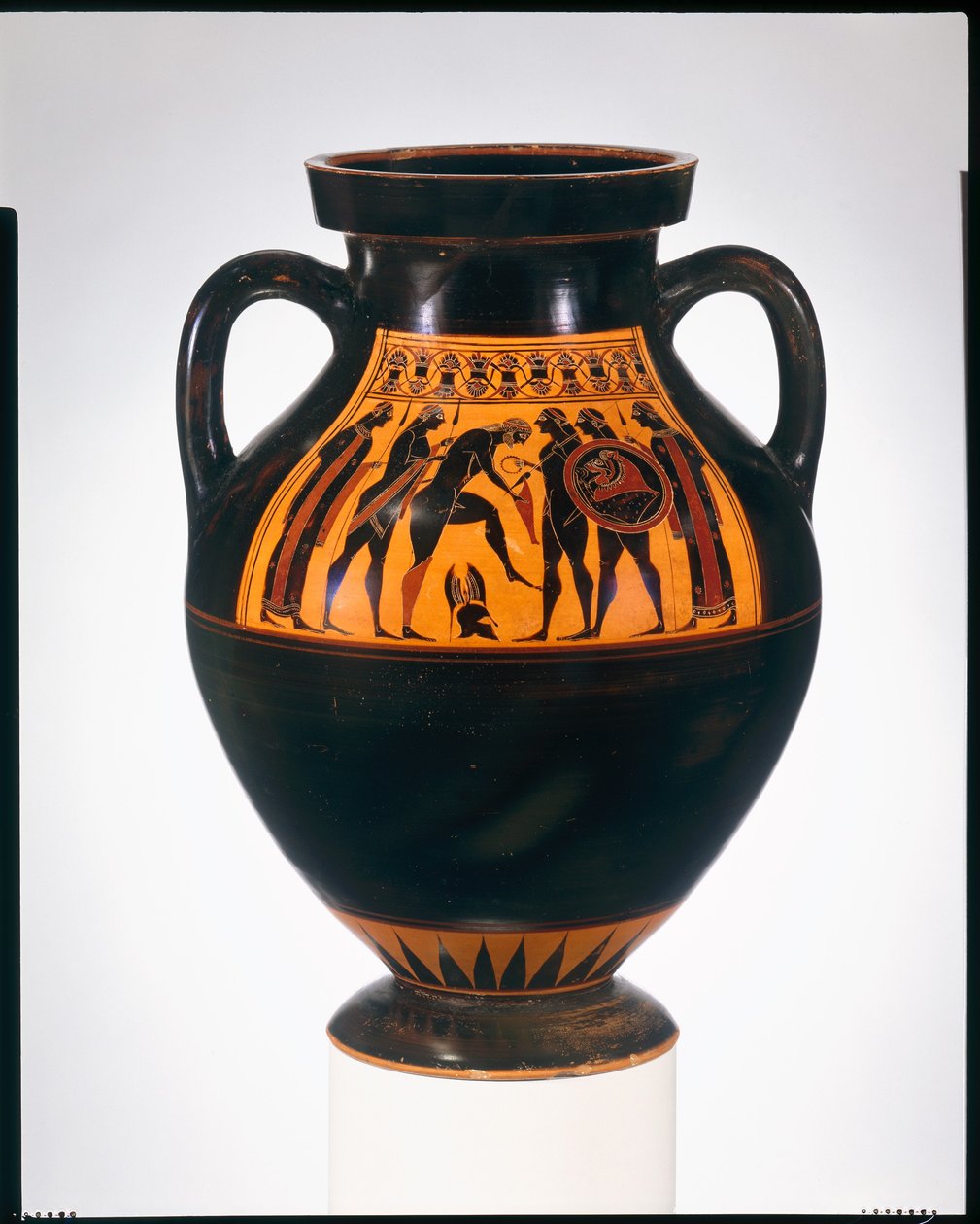 Amfora (kavanoz), MÖ 550 dolayları (pişmiş toprak) by Amasis Painter