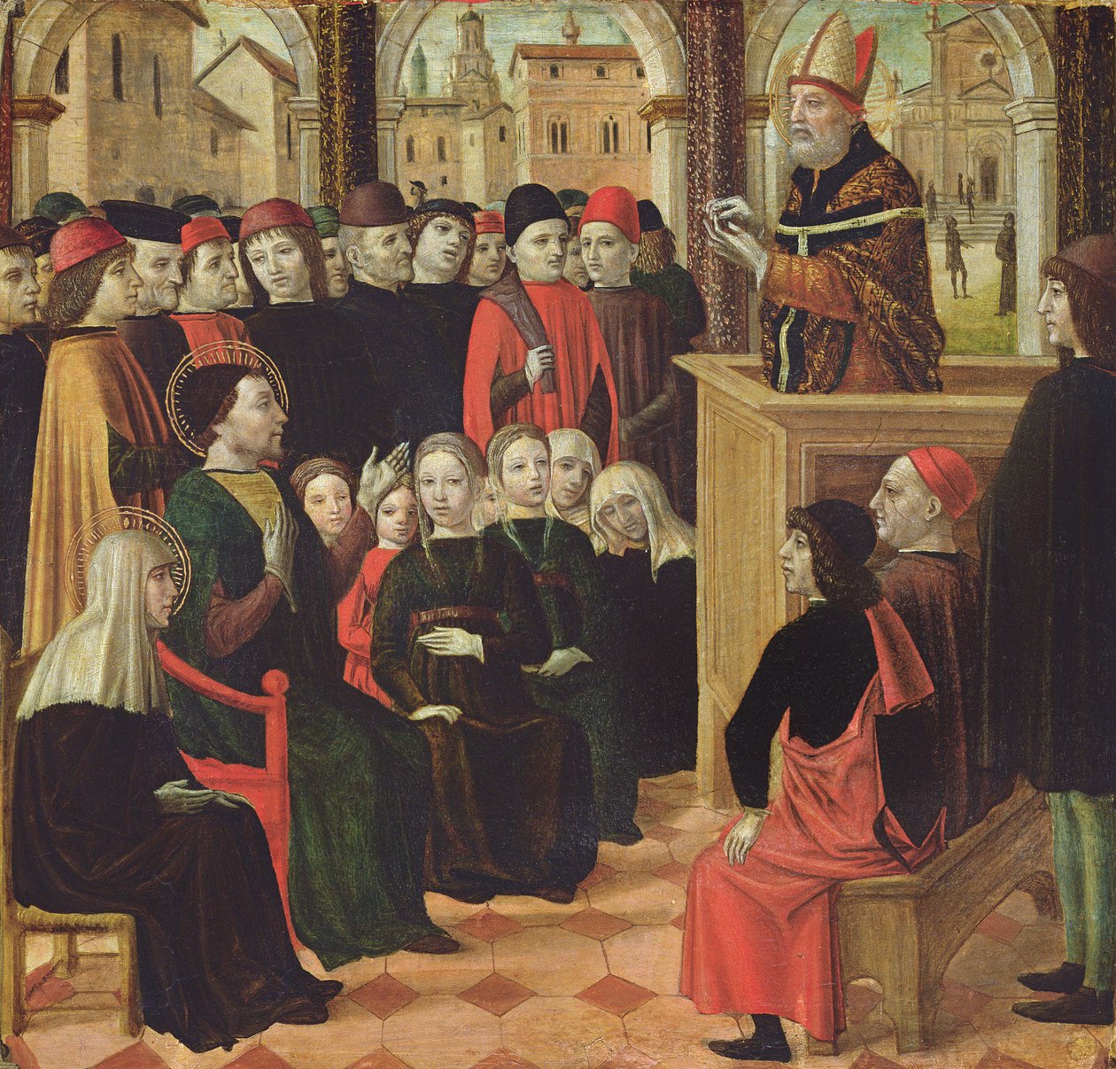 Blómstúlkan turki by Ambrogio Bergognone
