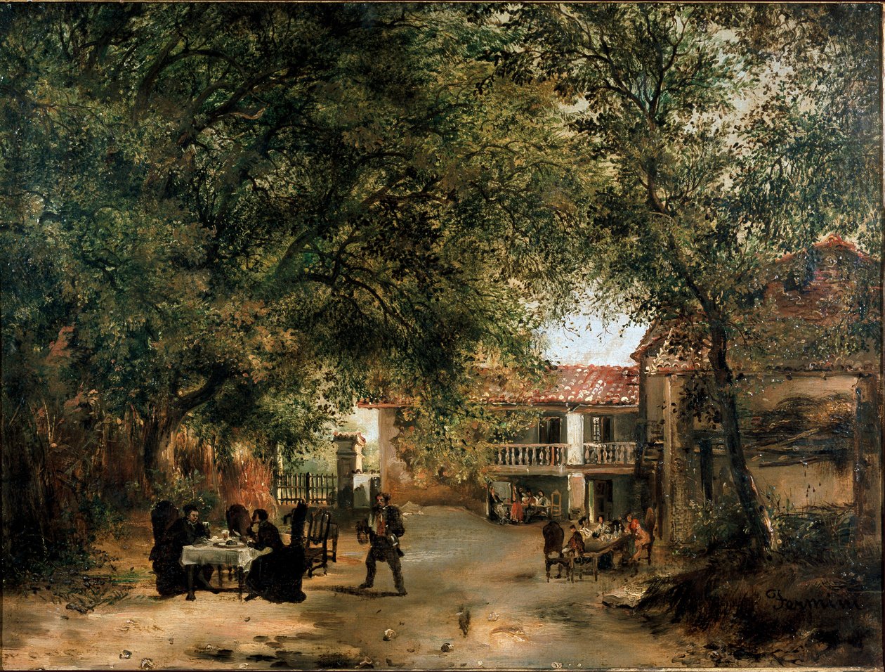 Cazzuola hanının Vittoria kapısı dışında görünümü, Milano (resim by Ambrogio Fermini