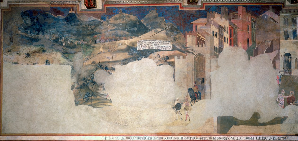 Kötü Hükümet Alegorisi, Palazzo Pubblico, Siena