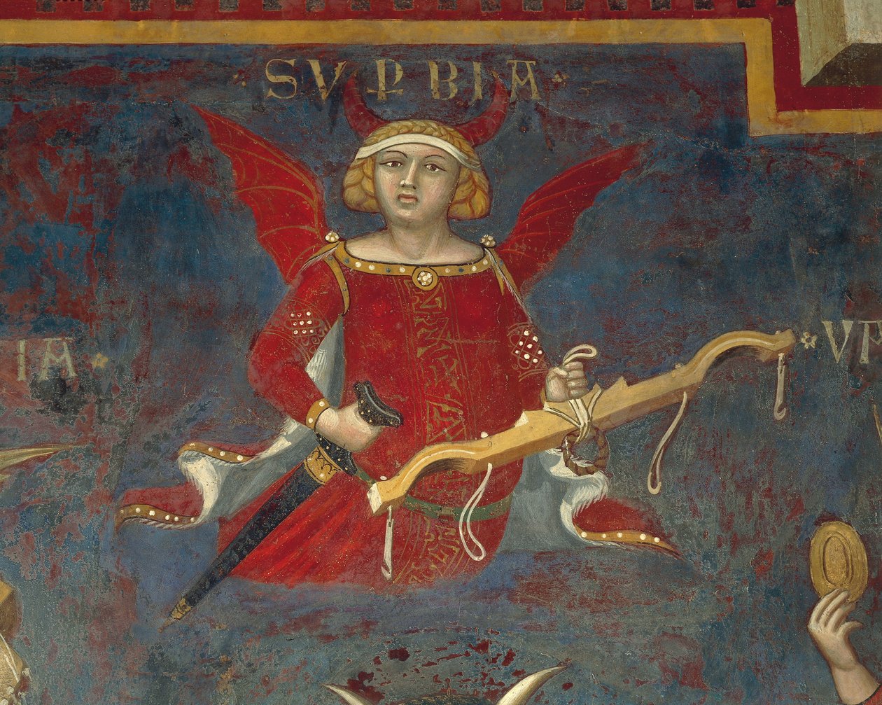 Kötü hükümet alegorisi, İyi ve Kötü Hükümet Alegorilerinden ayrıntılar ve bunların kasaba ve kırsal alan üzerindeki etkileri by Ambrogio Lorenzetti