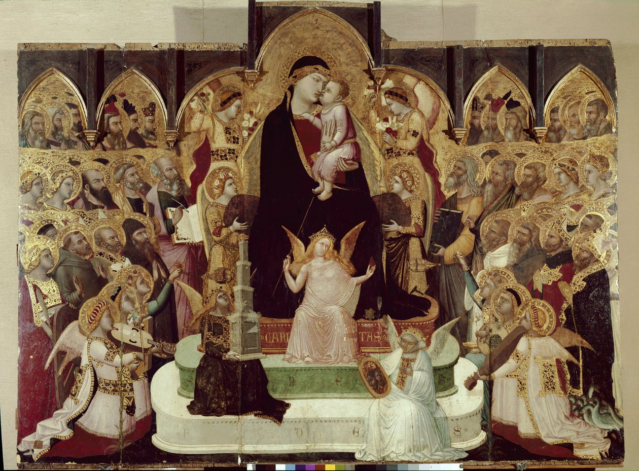 Maesta di Massa Marittima (Majestelerinde Bakire) (panelde tempera ve altın, c.1335) by Ambrogio Lorenzetti