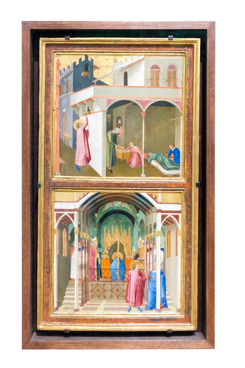 Aziz Nicholas'ın yaşam öyküleri by Ambrogio Lorenzetti