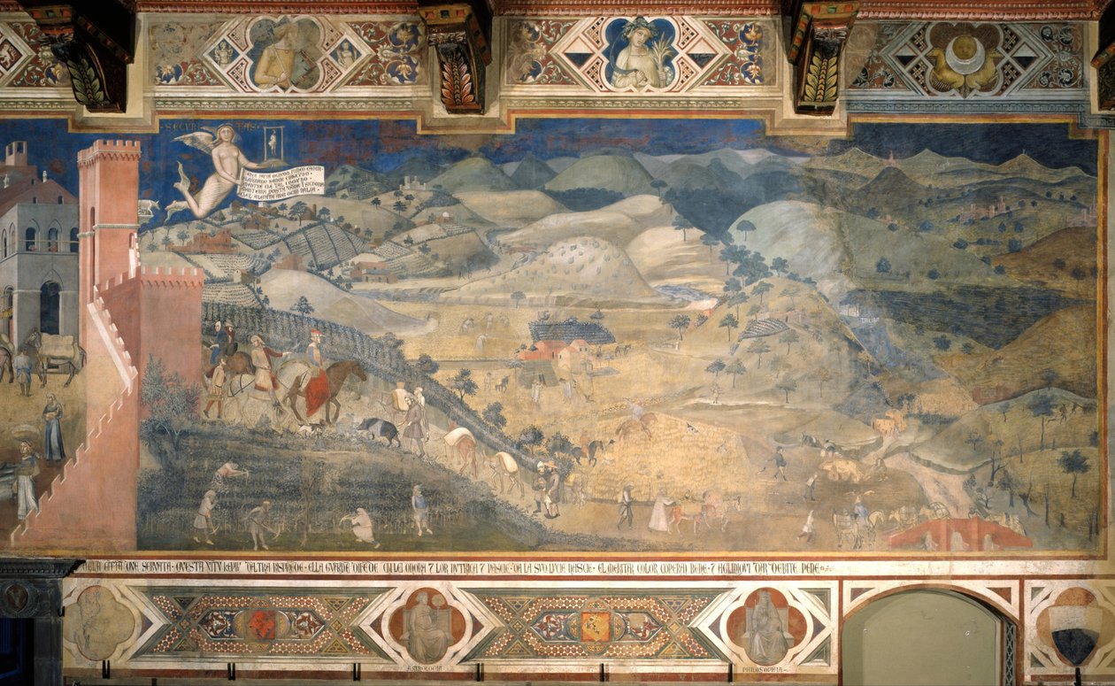 İyi Hükümetin Ülkedeki Etkileri by Ambrogio Lorenzetti