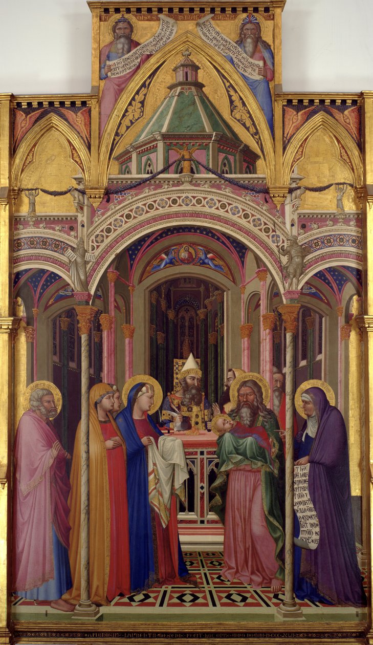 Tapınaktaki Sunum, 1342 by Ambrogio Lorenzetti