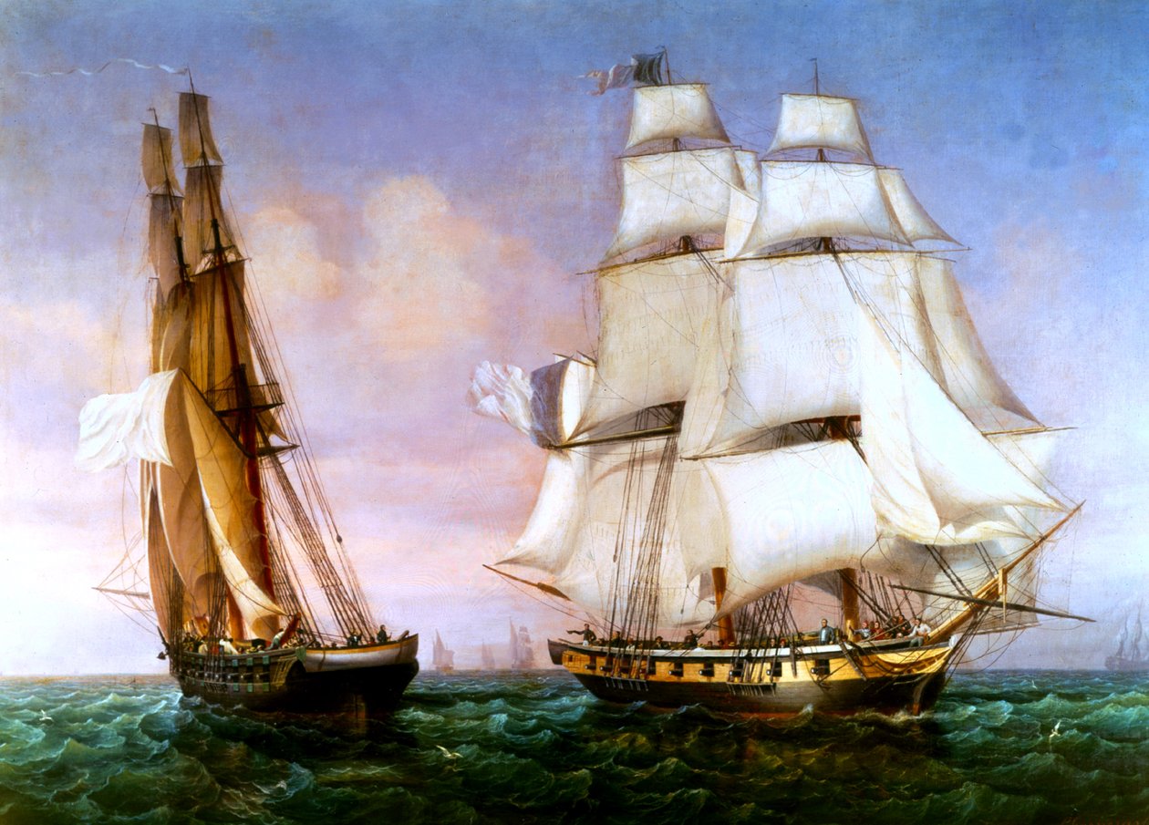 Napolyon 28 Şubat 1815'te Elba Adası'ndan ayrılırken by Ambroise Louis Garneray
