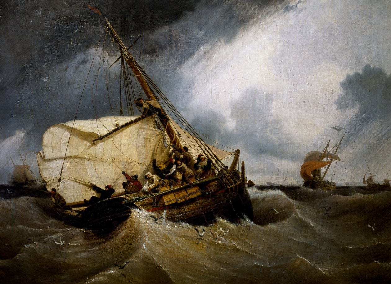 morina avcılığı by Ambroise Louis Garneray