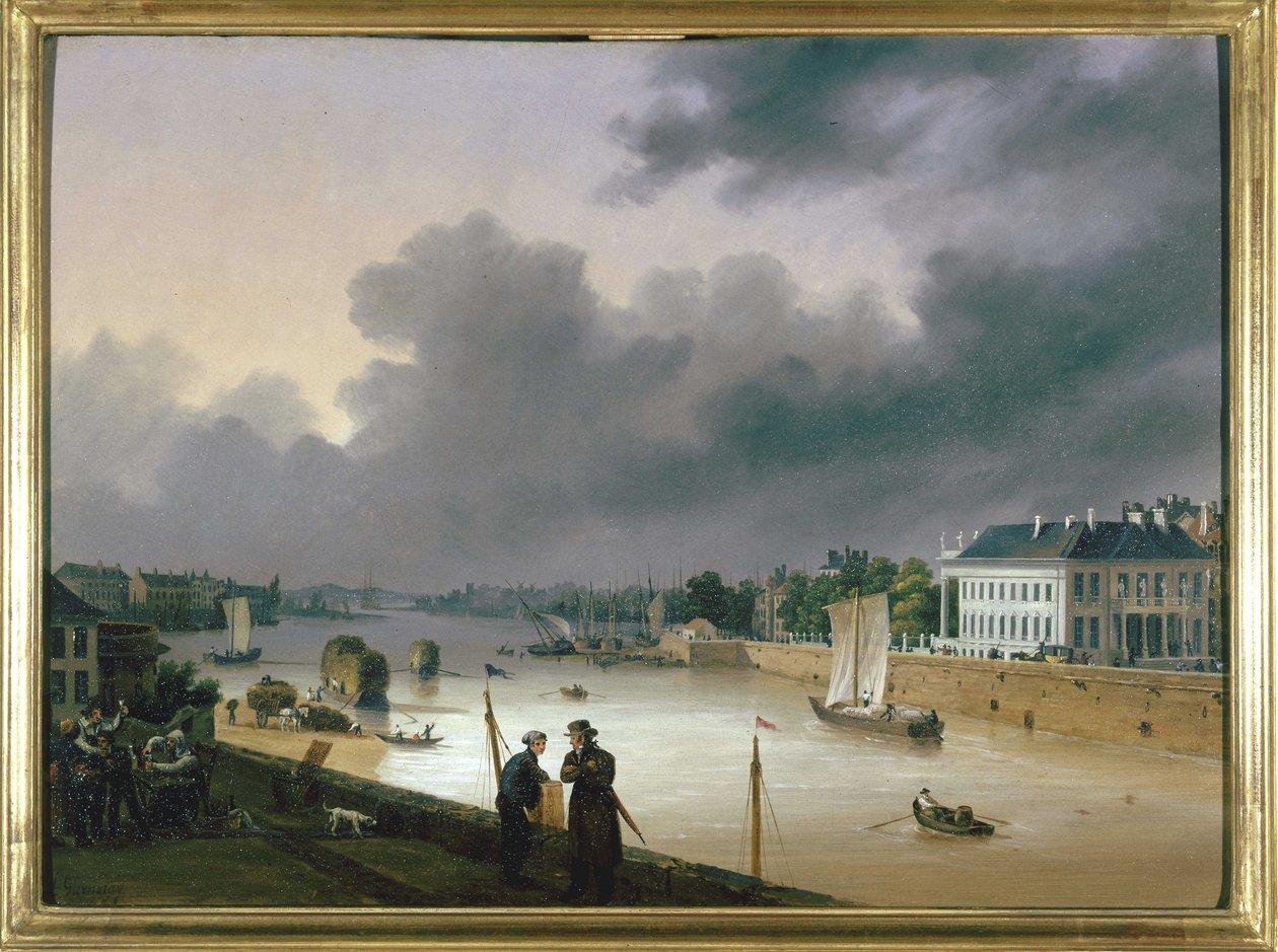 Nantes Limanı, Louis Garneray, SD. 1820 dolaylarında, Tuval üzerine yağlı boya, H. 0,330; 0,460. CCIP Col. by Ambroise Louis Garneray