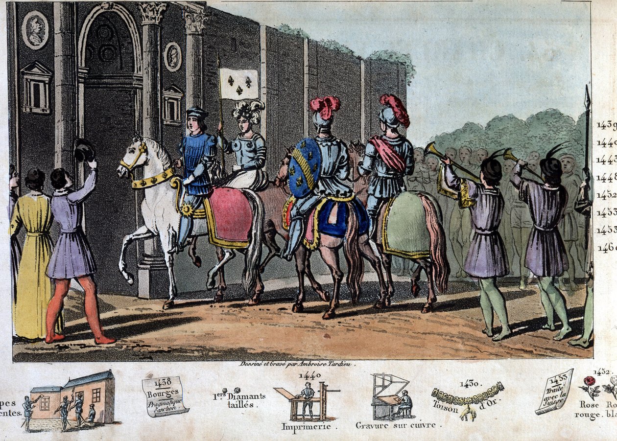 Charles VII, “Muzaffer” (1403-1461) diyor. İngilizler Orléans
