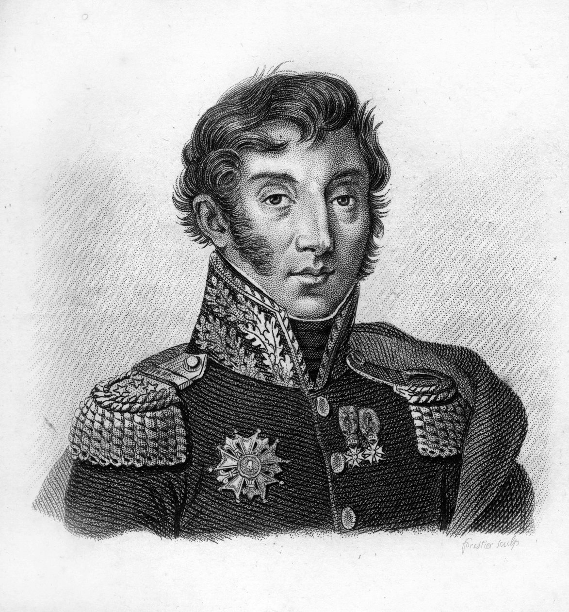 Kont Jean Maximilien Lamarque (1770-1832), Fransız general ve politikacı-"Fransızların zaferlerini ve fetihlerini izleyen Fransız generallerinin portreleri"nde. 1818