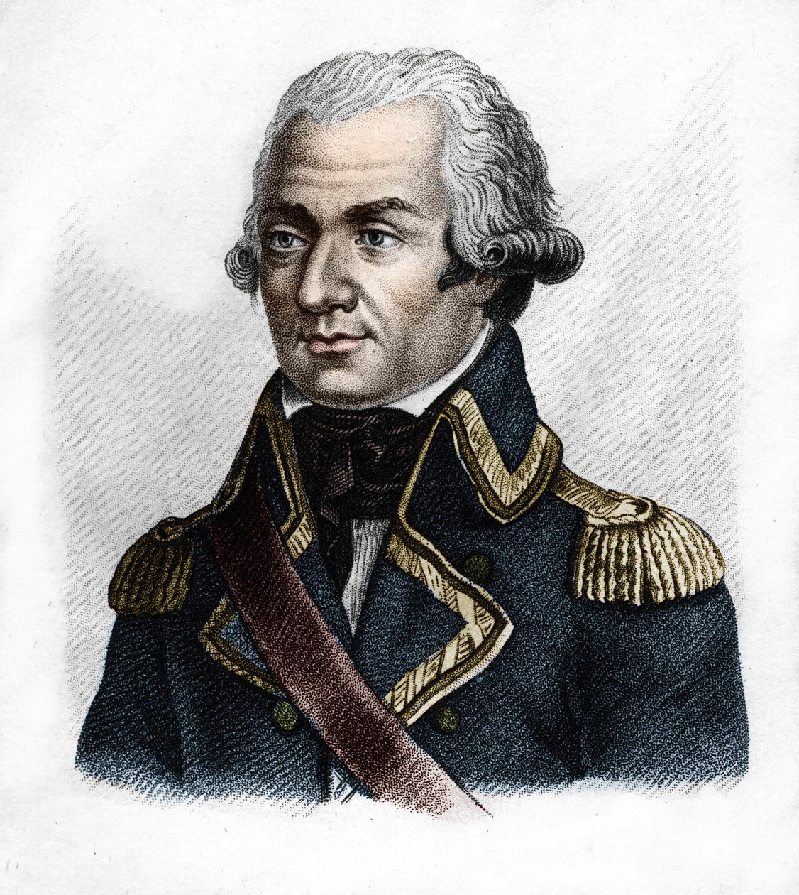 General Dumouriez.Charles François du Périer, dit du Périer du Mourier, ardından Dumouriez French General (1739-1823).- Fransızların zaferlerini ve fetihlerini izleyen Fransız generallerinin portrelerinde. 1818