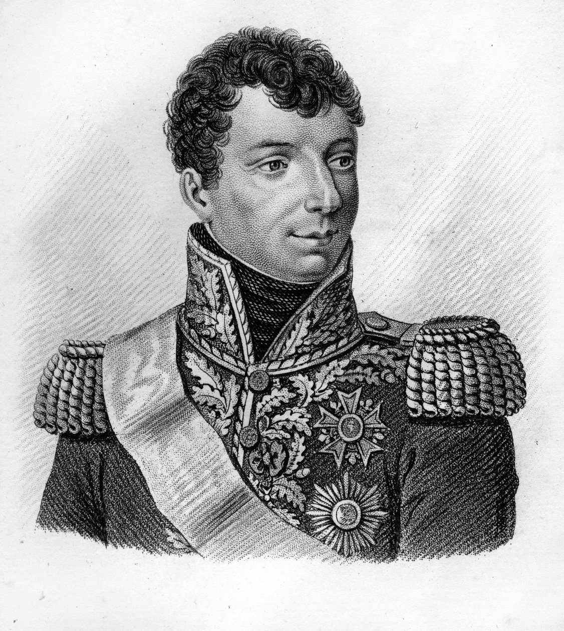 General Duroc. Géraud Christophe Michel Duroc, Frioul Dükü (1772 - 1813).- "Fransızların zaferlerini ve savaşlarını izleyen Fransız generallerinin portreleri" içinde. 1818