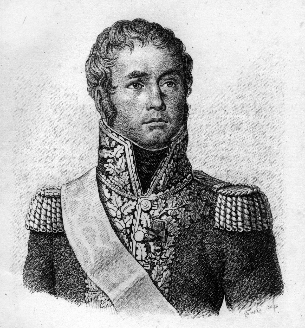 General Lecourbe.Claude Joseph, Kont Lecourbe Fransız generali (1758-1815). içinde “Fransızların zaferlerini ve savaşlarını izleyen Fransız generallerinin portreleri”. 1818