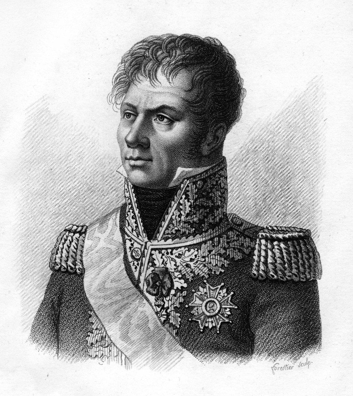 Le Maréchal Laurent, Marquis de Gouvion - Saint - Cyr (1764-1830) - "Fransızların zaferlerini ve fetihlerini izleyen Fransız generallerinin portreleri"". 1818