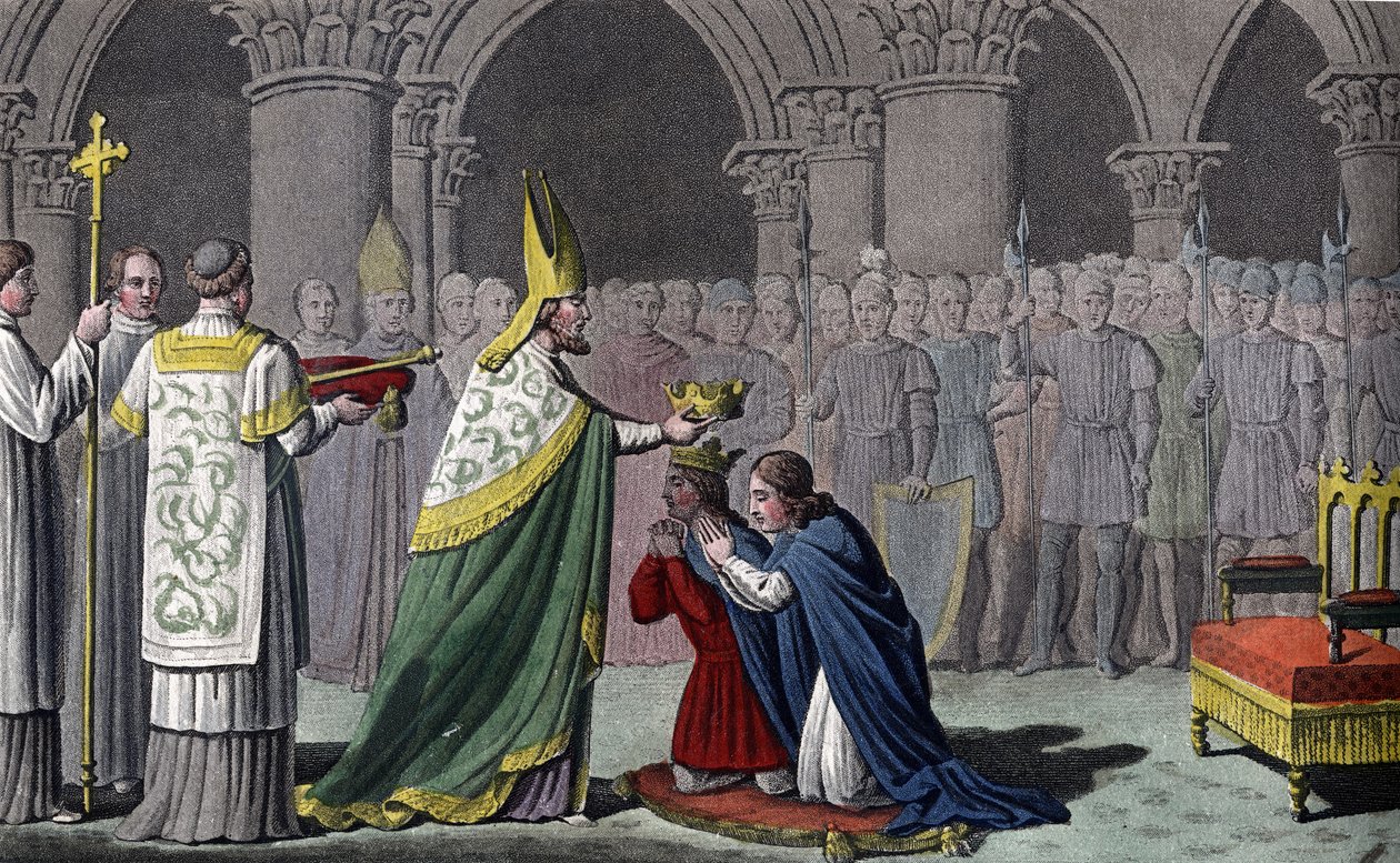 Louis (863-82) ve Carloman (865-84) birlikte taç giydi - Louis III (v.863 - 882) ve Carloman (? - 884) aynı gün (879