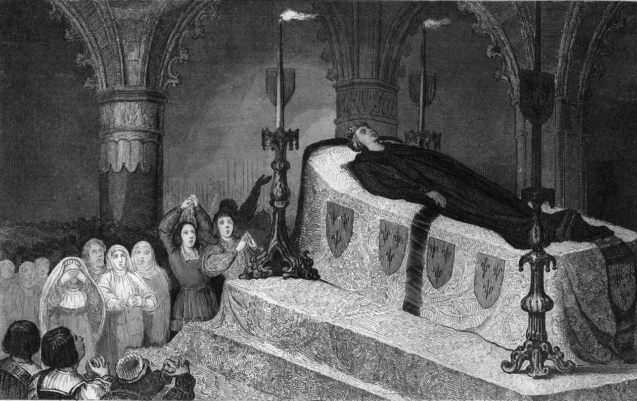 Louis XII (1462-1515) Cenaze töreninde Halkın Babası - Louis XII (1462-1515) Pere du Peuple sur son lit de mort - Fransa
