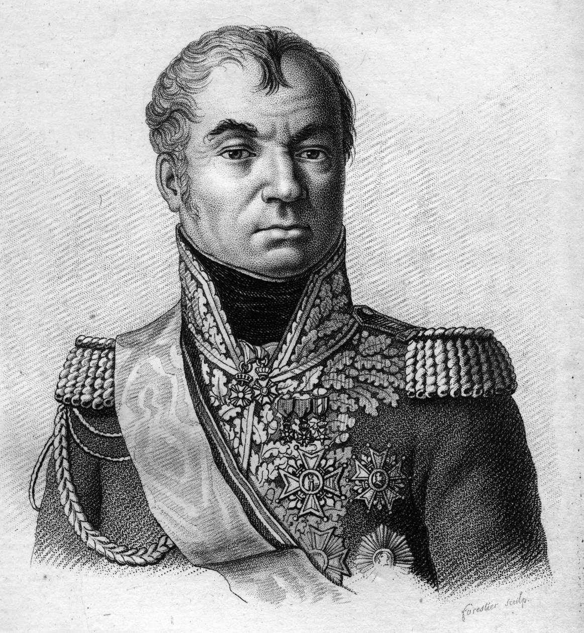 Mareşal Oudinot. Nicolas Charles Oudinot, Fransa Reggio Maréchal Dükü (1767 - 1847). içinde “Fransızların zaferlerini ve fetihlerini izleyen Fransız generallerinin portreleri””. 1818