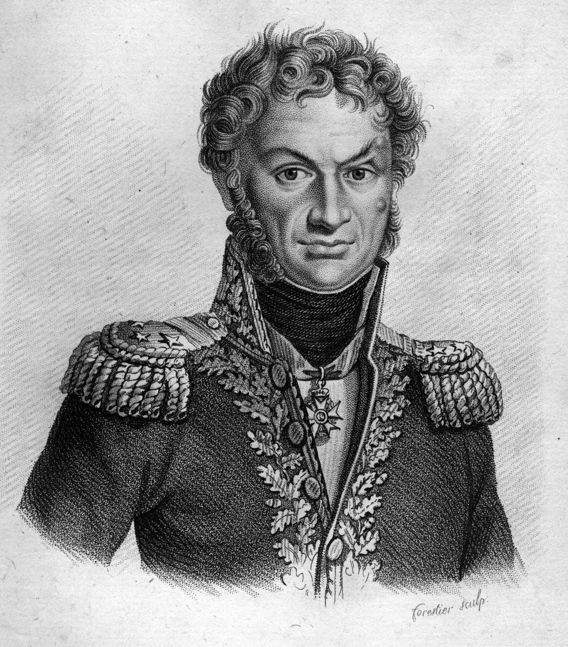 Pierre Cambronne (1770-1842), Fransız general- “Fransızların zaferlerini ve fetihlerini izleyen Fransız generallerinin portreleri”nde. 1818